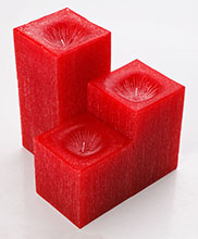 Trio quadrado GG maçico (base 10x10cm largura)